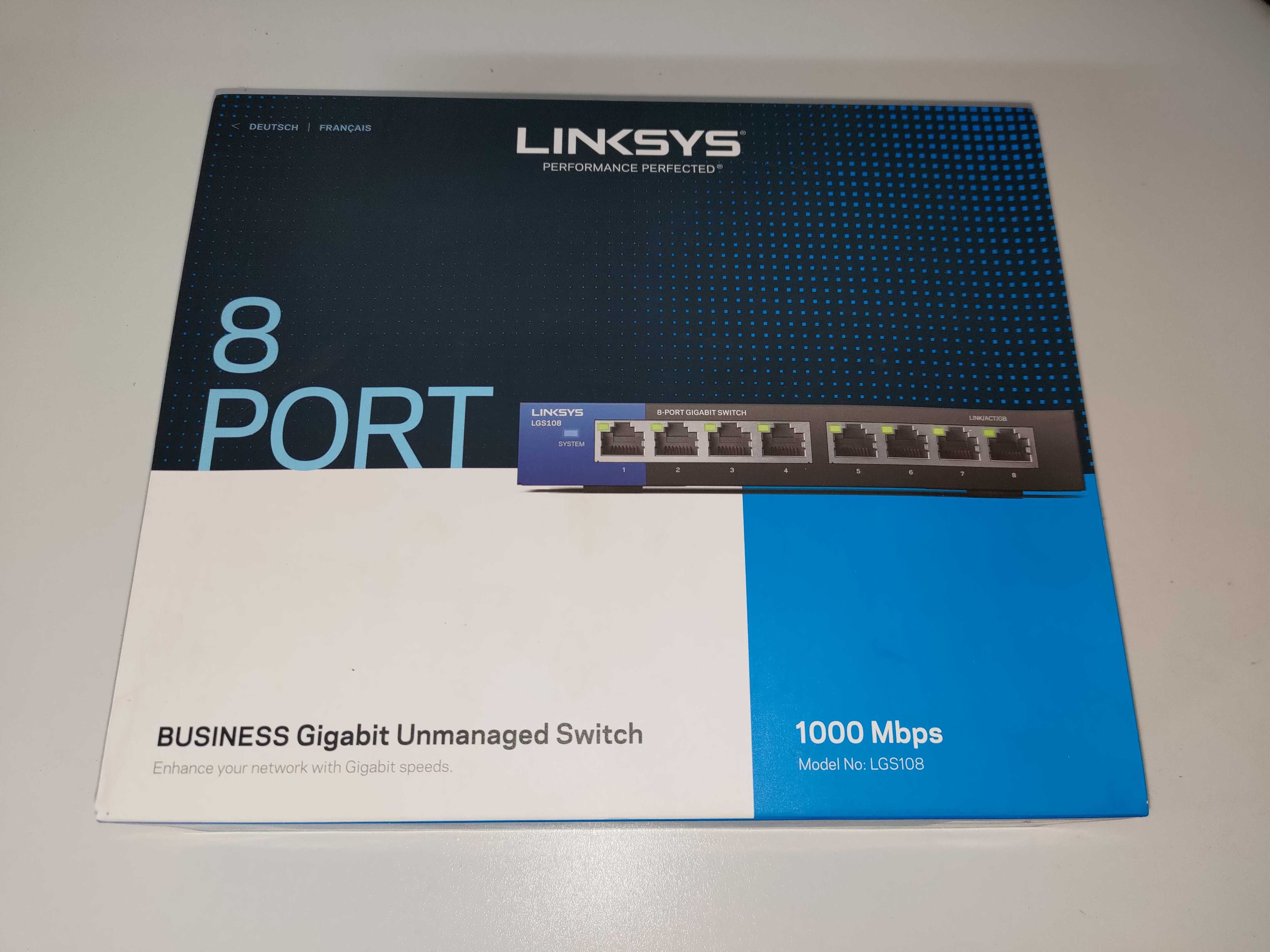 Linksys LGS108 Switch PoE 8 Portas Gigabit