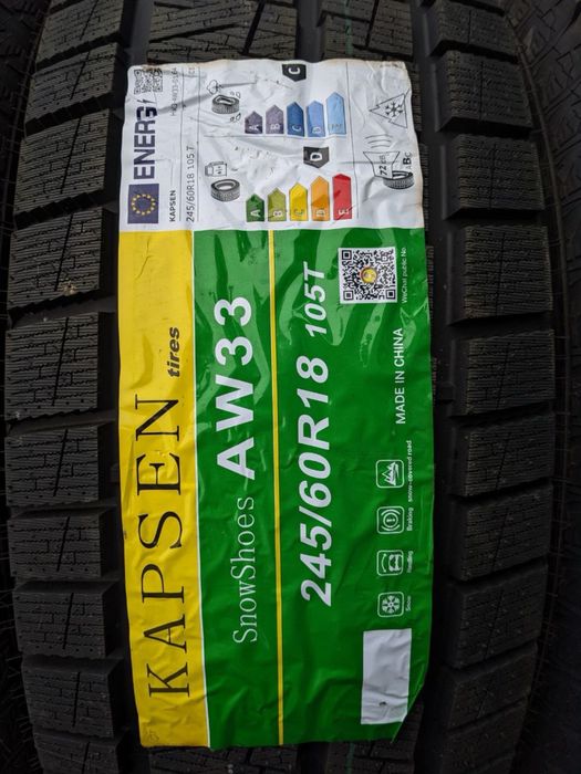 Зимові 245/60R18 Kapsen SnowShoes AW33 105T шини нові (4шт)