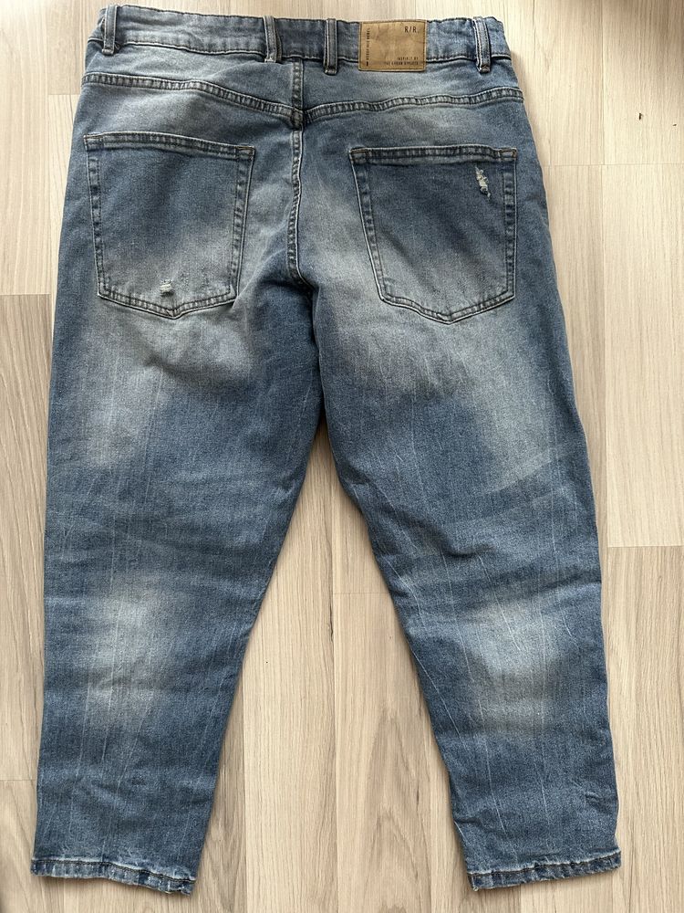 Jeans spodnie męskie rybaczki bermudy Rebel W31