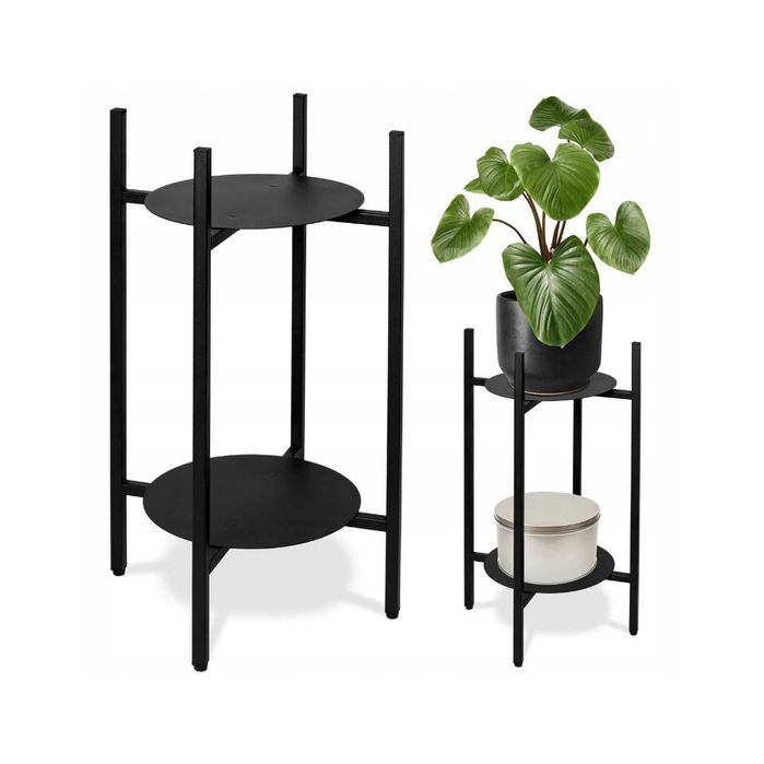 Stojak na kwiaty metalowy na rośliny kwietnik stojący industrialny