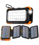 Powerbank solarny WASTDE 26800 mAh 18W z lampka kompas