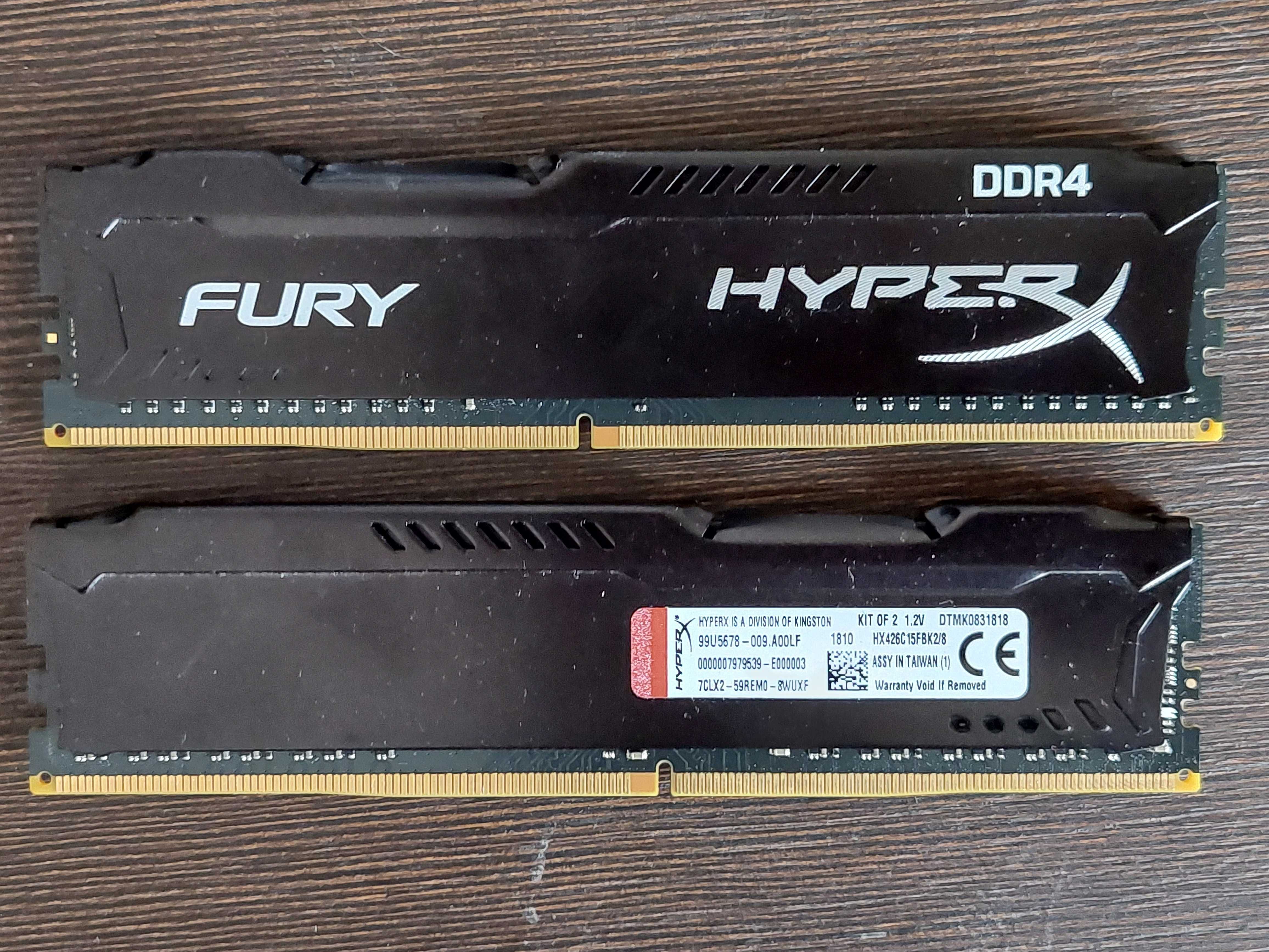 Pamięć Ram 2x4 GB HyperX Fury DDR4 2666MHz CL15