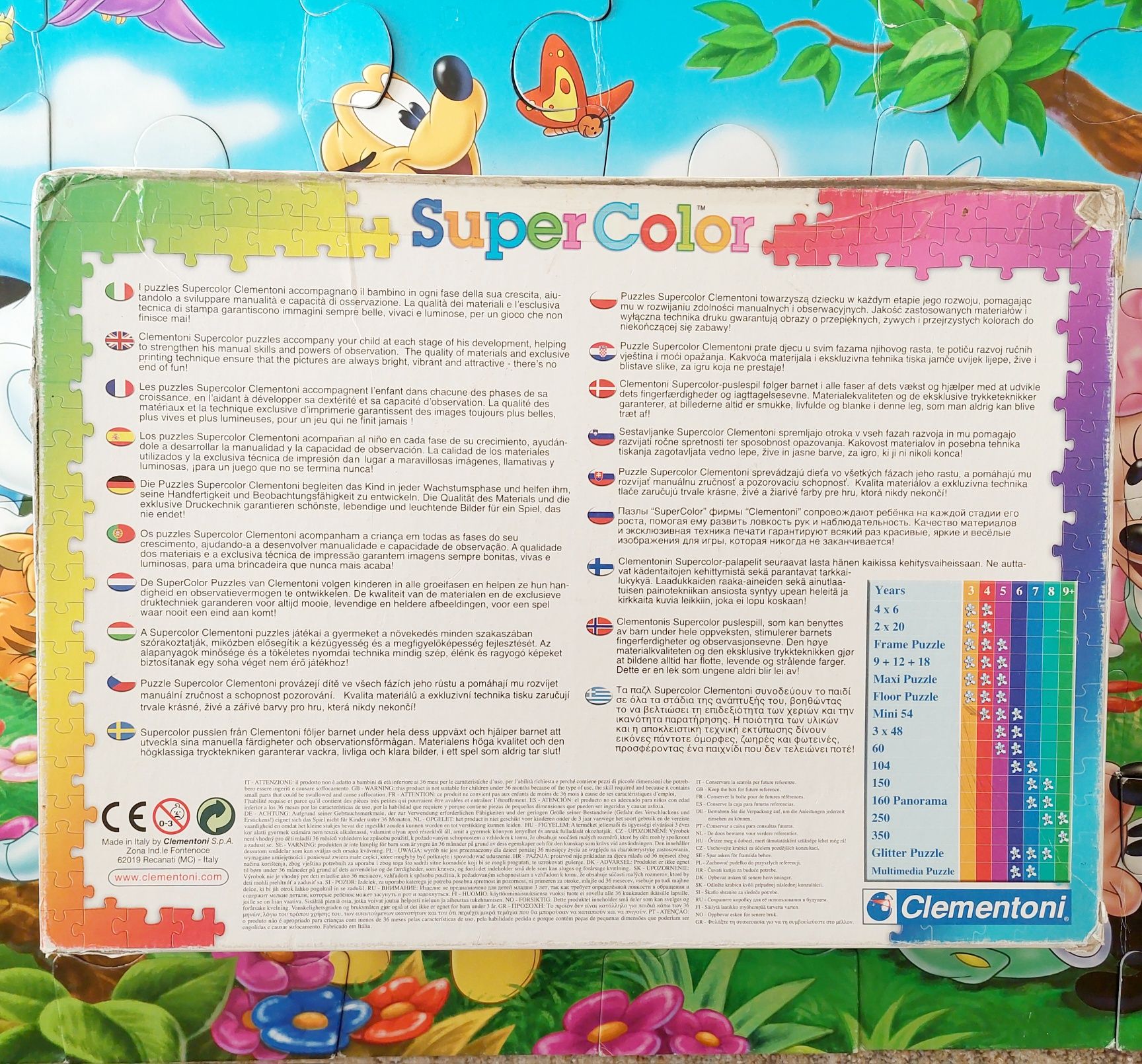 Clementoni extra Puzzle super color Maxi 24 elementy wiek 3+
