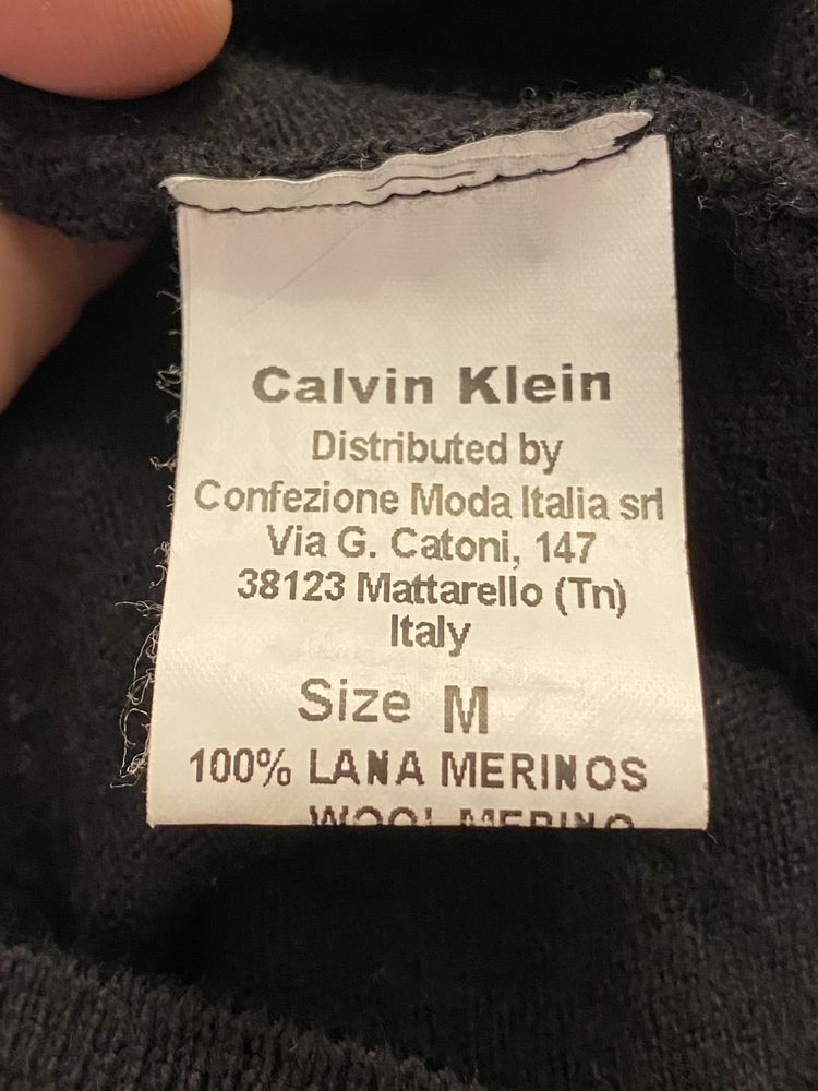 Calvin Klein wełniany sweter