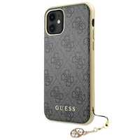 Etui Ochronne do iPhone 11 / Xr - Guess 4G Charms Kol. Szary