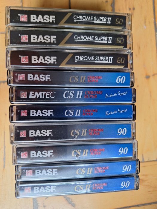 Kasety magnetofonowe 10sztuk BASF