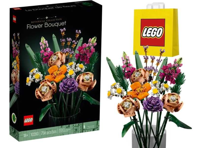 LEGO 10280 Creator Expert - Bukiet kwiatowy + torba GRATIS