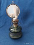 Lampa naftowa bez klosza szklana vintage PRL
