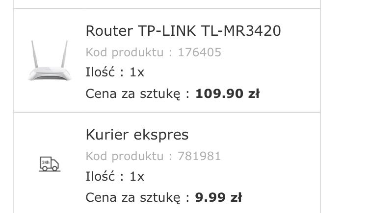 Nowy Router TP-LINK TL-MR3420 3G/4G USB