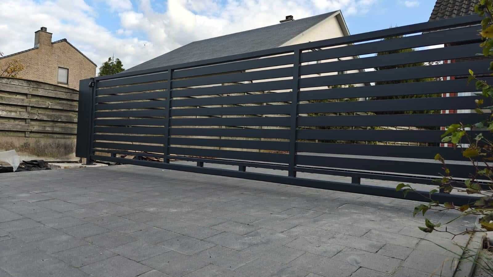 Brama przesuwna 4m x 1,12m profil poziomy 100x20 ocynk+kolor PRODUCENT