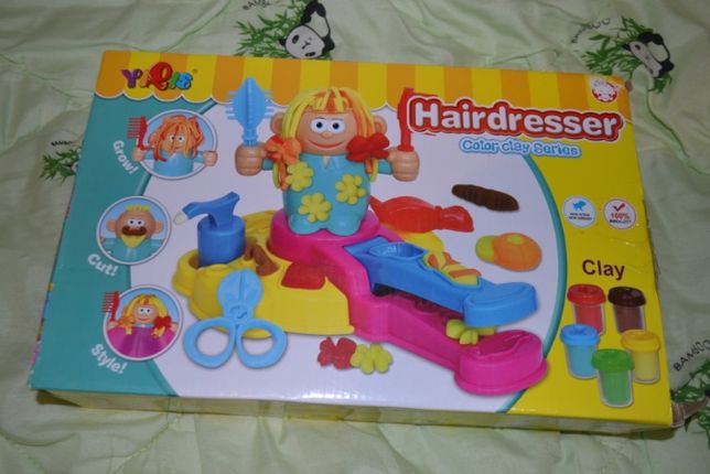Пластилиновый набор Парикмахерская Hairdresser YIQIS аналог Play Doh