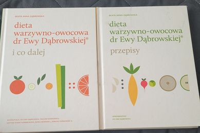 Dwie książki dieta warzywo owocowo dr Ewy Dąbrowskiej