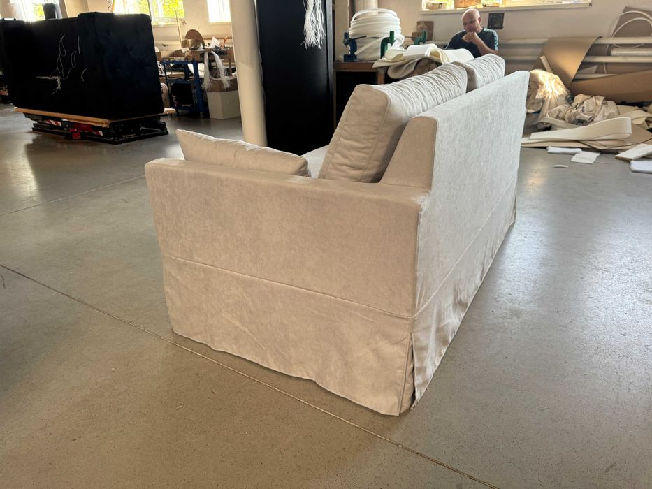 Sofa Paphos, mikrofibra szary, zdejmowany pokrowiec, DARMOWA DOSTAWA!