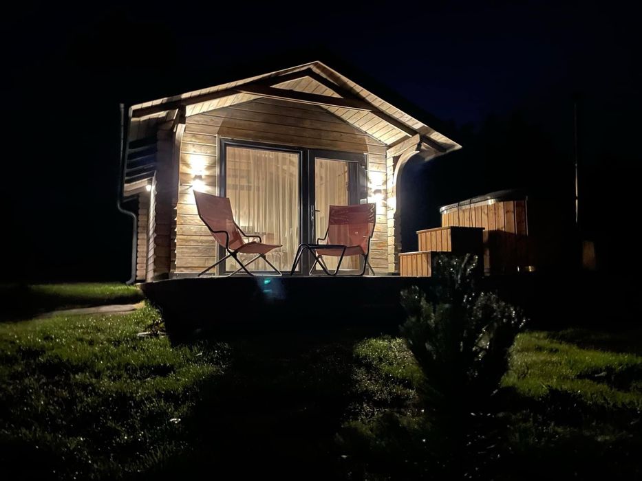 Domek 2 osoboy z banią na tarasie na Walentynki