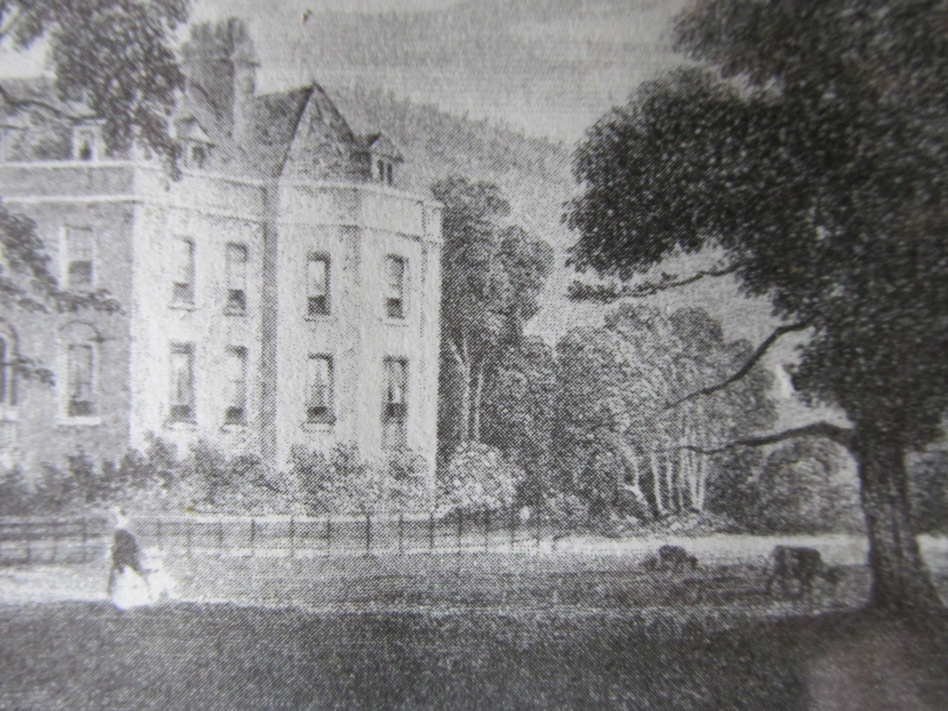 Stary Staloryt Czarn-Biały -Bradston Brook House Thalford- 1848 Anglia