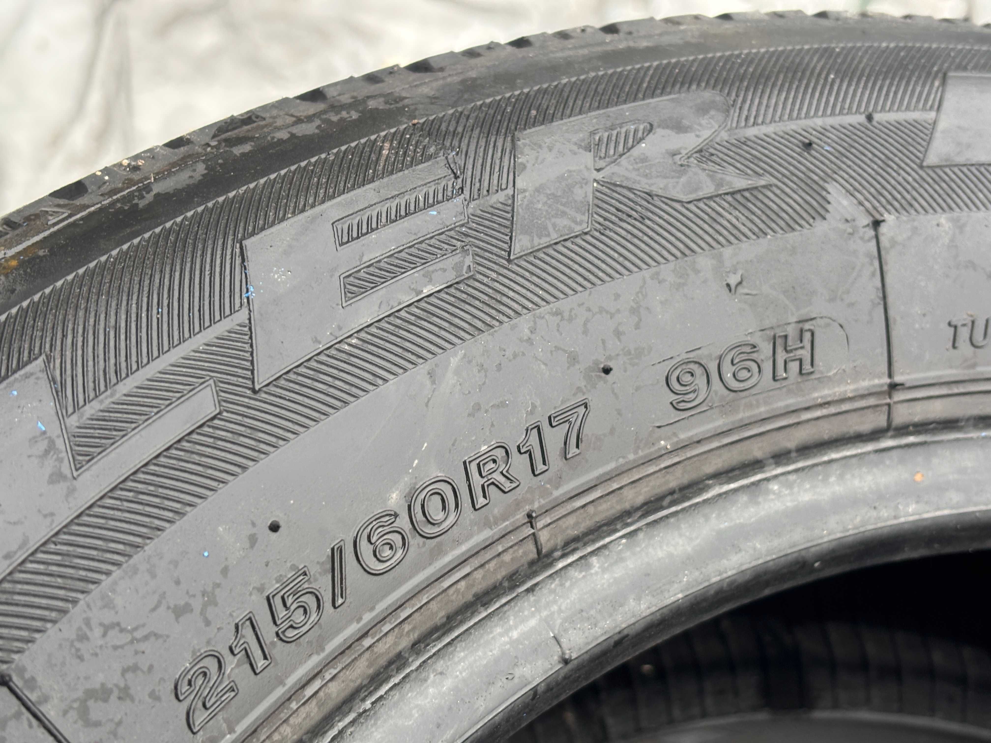 215-60-R17 BRIDGESTONE DUELLER H\P 4штуки летней резины GERMANY 2024