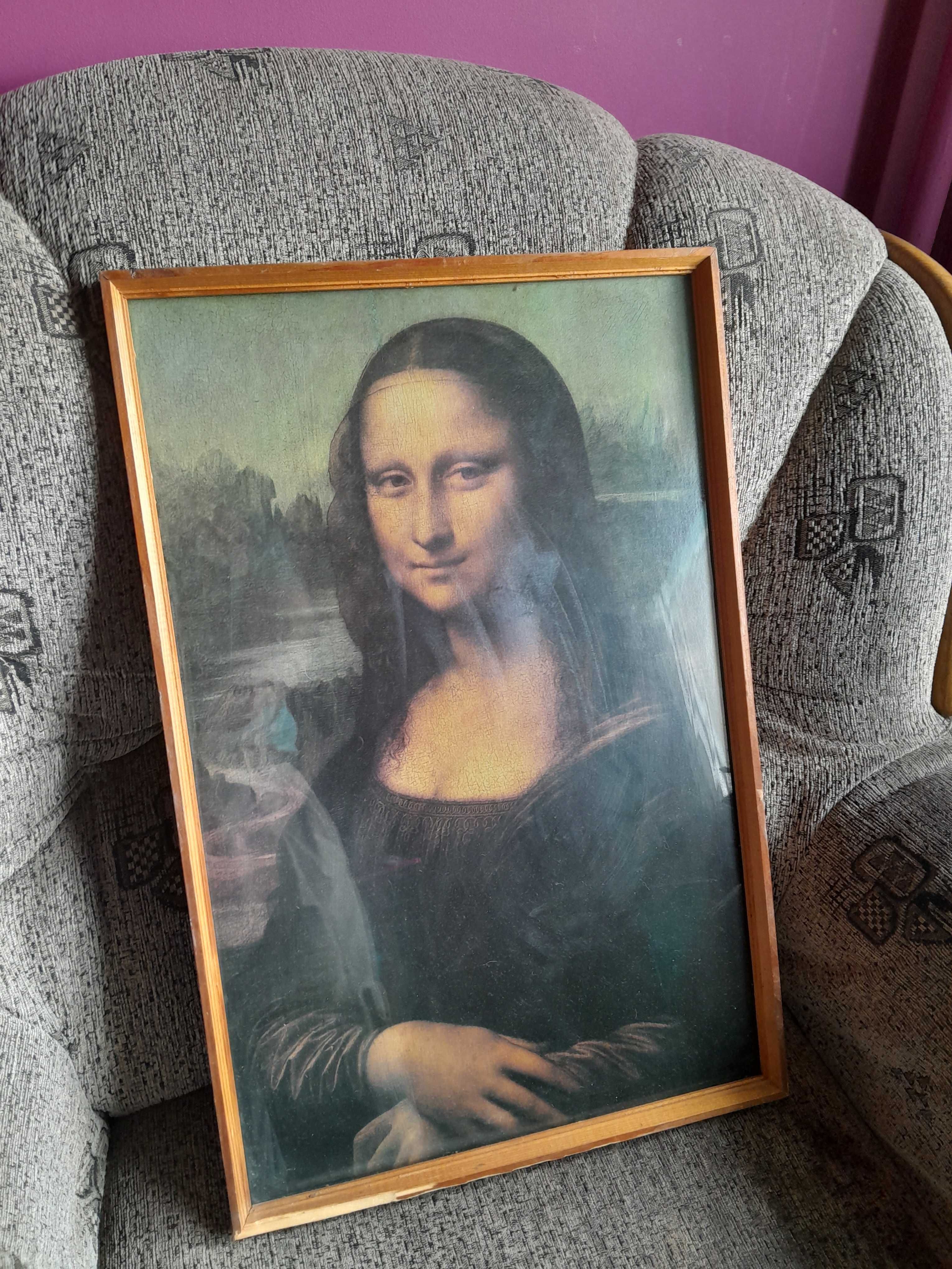 Obraz Mona Lisa wąska rama
