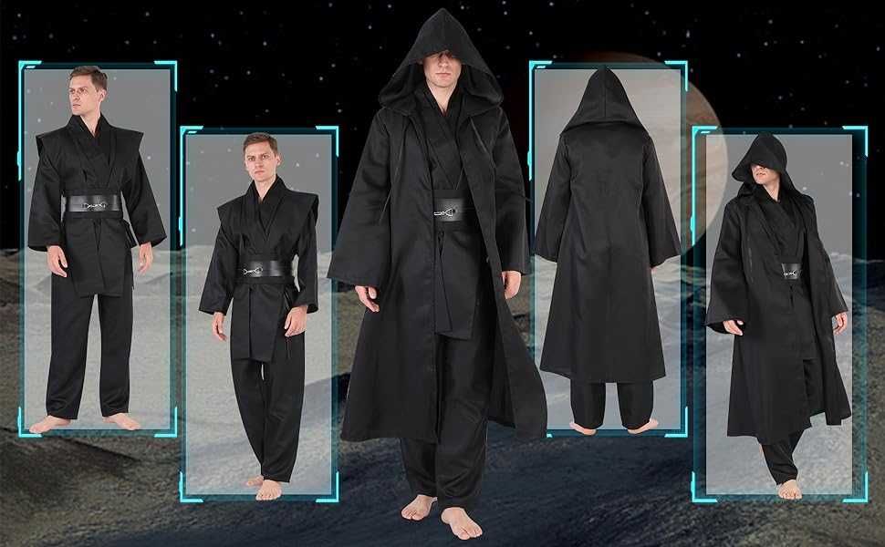 Kostium Star Wars Jedi strój karnawałowy męski DUŹY