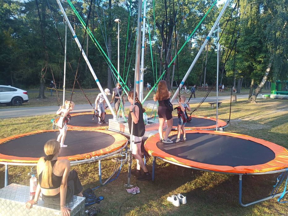 Eurobungee mobilne sprzedaż trampoliny 4 stanowiska