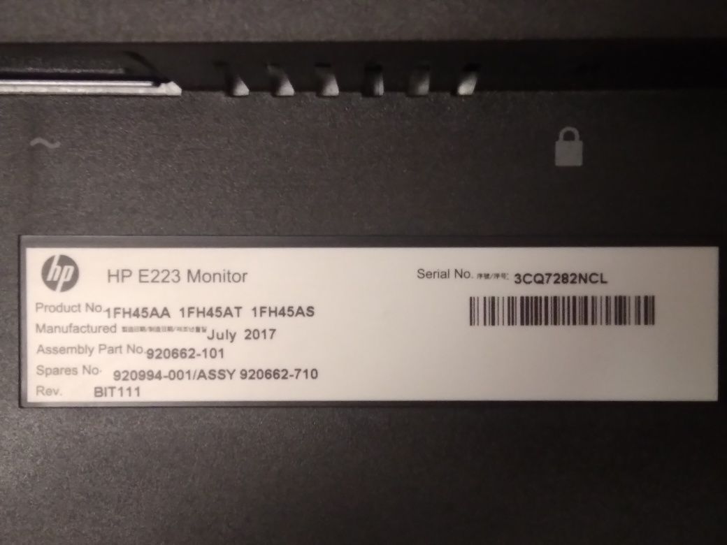 Монитор LED 22" HP (нерабочий)