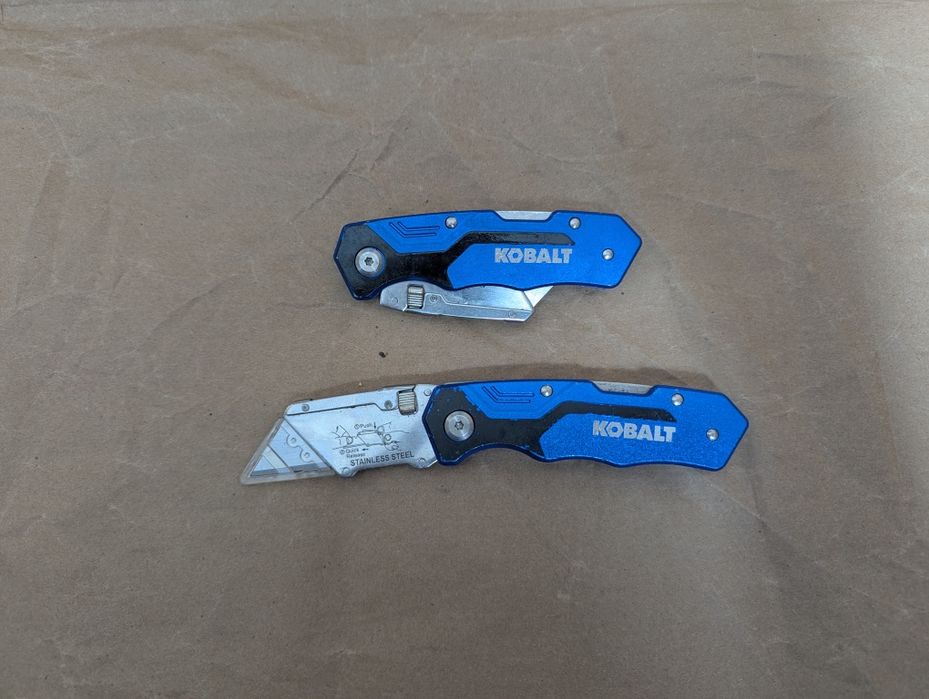 KOBALT Folding Lockback Utility Knife Ніж будівельний під трапецію