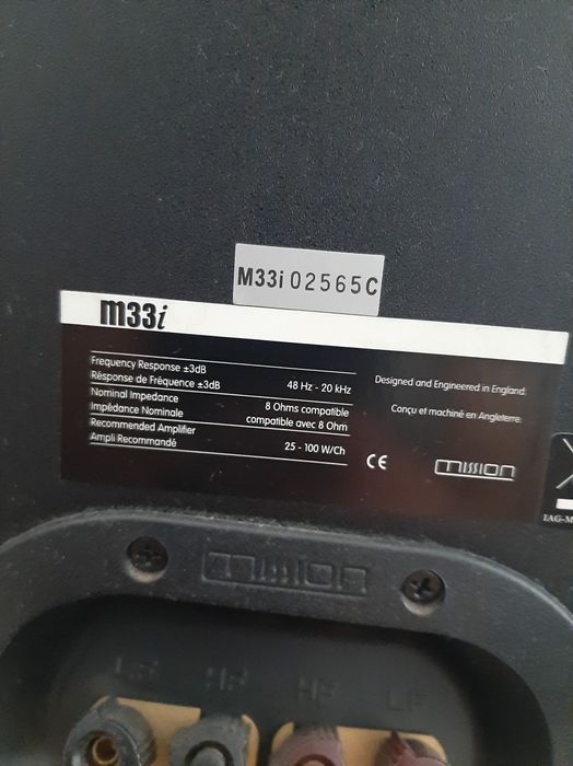 Kolumny do kina domowego Mission m33i