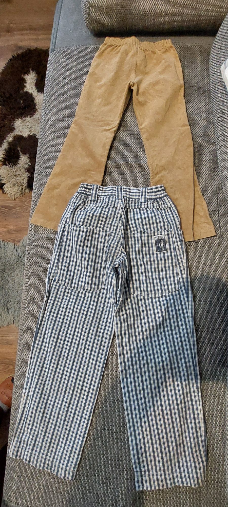 2 pary spodni Jeans kratka i velur rozmiar 228 cm