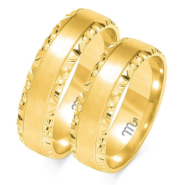 Obrączki złote ślubne płaskie próba 585 5mm O-106