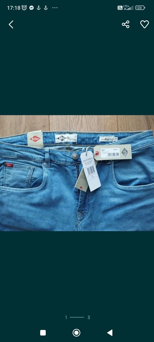 Spodnie dżinsowe Lee Cooper roz.33/34 Norris Slim