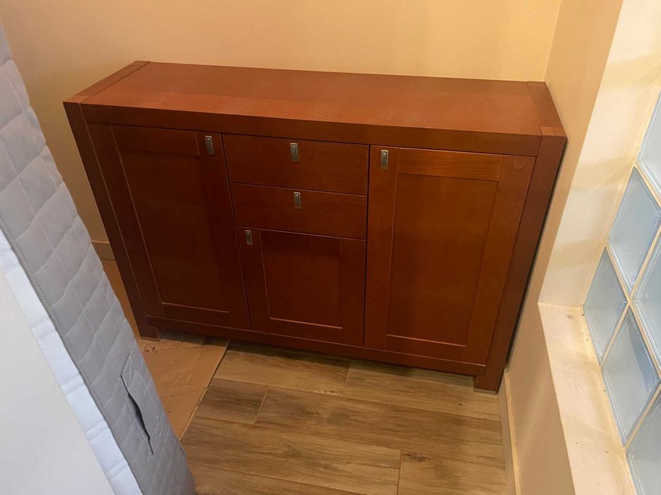 Komoda kredens szafka RTV barek bieliźniarka brązowa drewniana