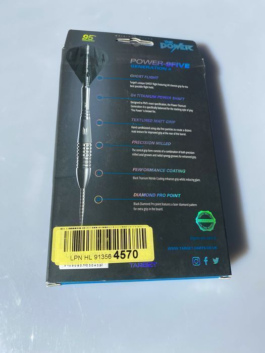Rzutki PHIL TAYLOR power-9five 4gen 3 szt.