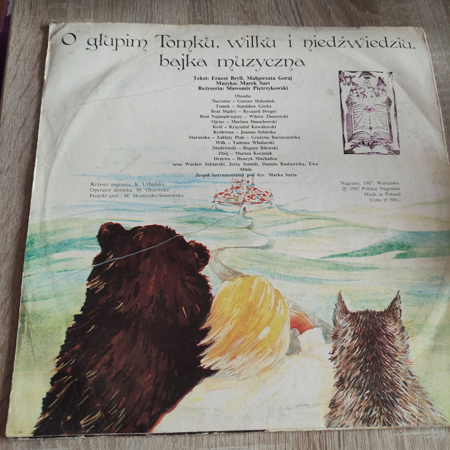 Płyta winylowa "O głupim Tomku, Wilki i Niedźwiedziu"