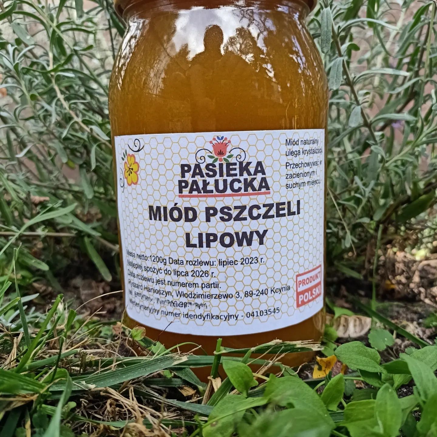 Miód lipowy 1,2 kg zbiór z 2023