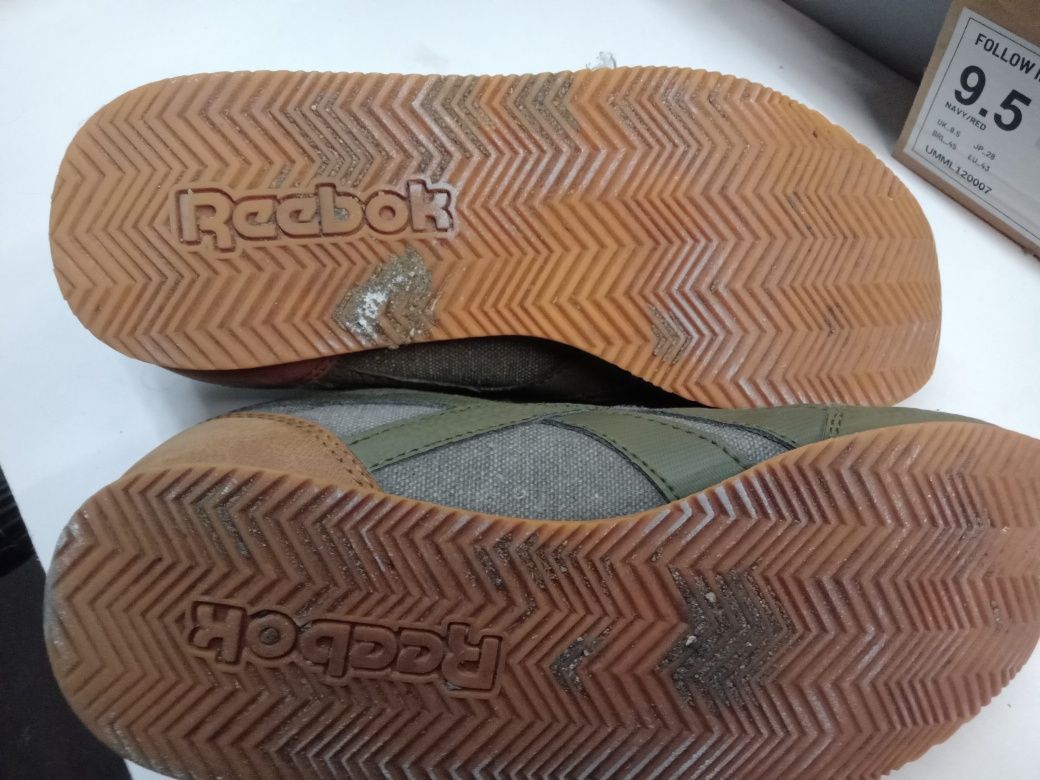 Buty sportowe reebok 38 khaki zielone 245 chłopięce dziecięce