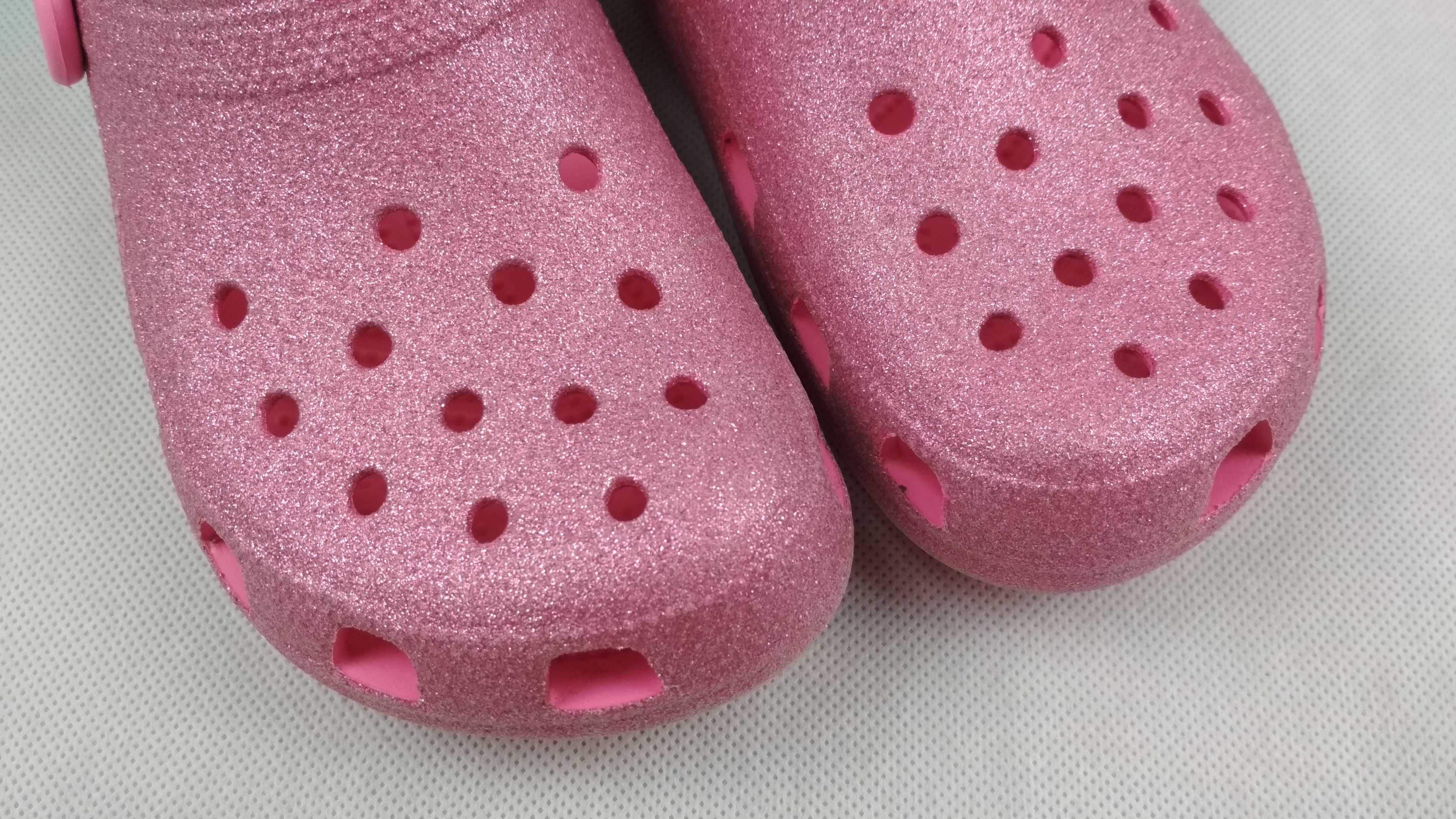 CROCS Glitter Clog Klapki Sandały Chodaki Roz. 34