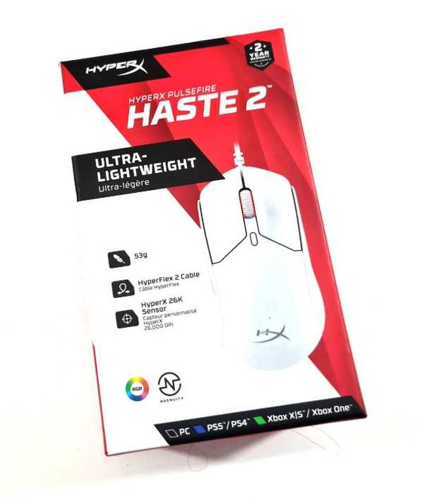 Myszka przewodowa HyperX Pulsefire Haste 2 SENSOR OPTYCZNY