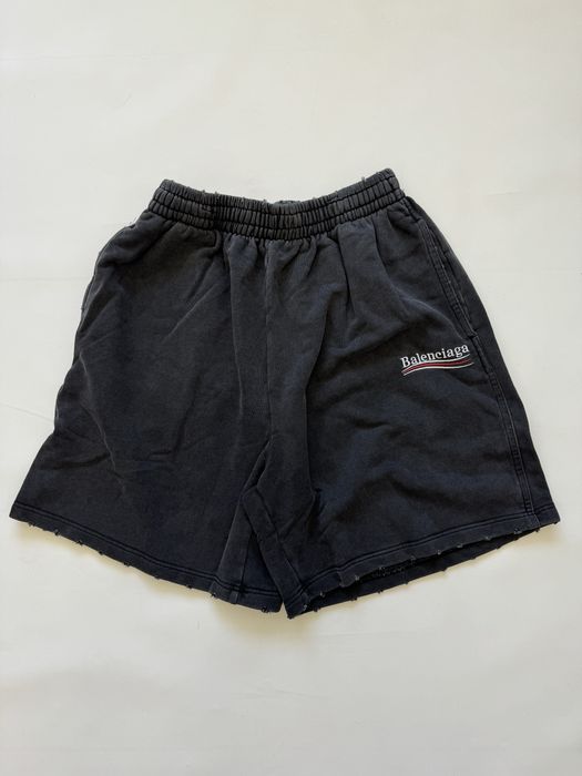 шорты Balenciaga politicaly logo shorts M L