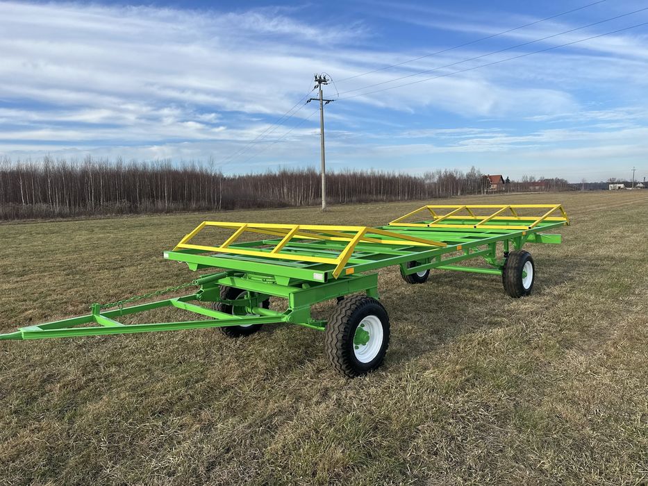 Przyczepa do bel AKTUALNE słomy siana platforma dłużyca