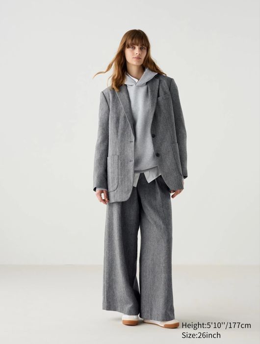 Теплі брюки палаццо Uniqlo S М