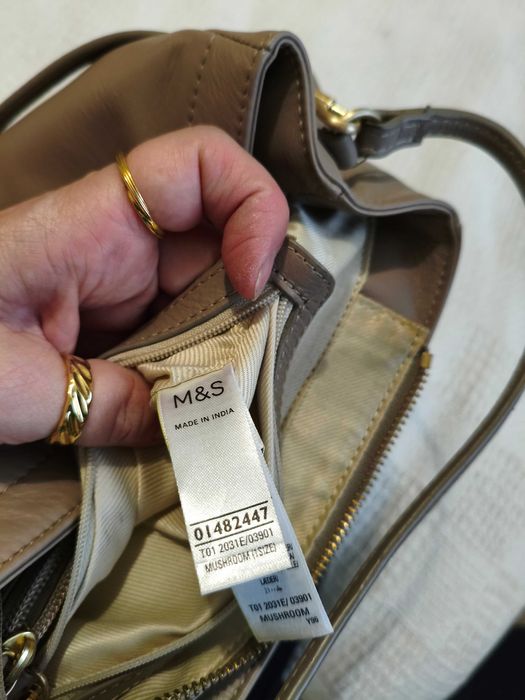 Сумка шкіряна M&S