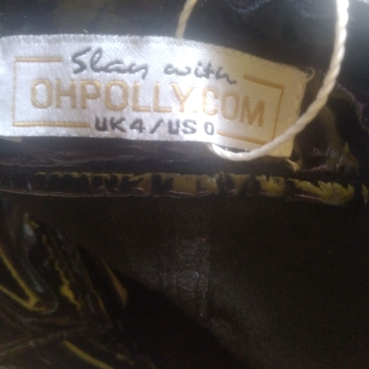 Spodnie sznurowane damskie OhPolly lakierowane rozmiar 2XS