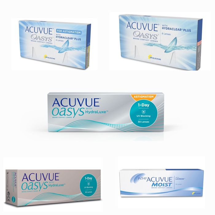 М'які контактні лінзи силікон-гідрогелеві ACUVUE OASYS