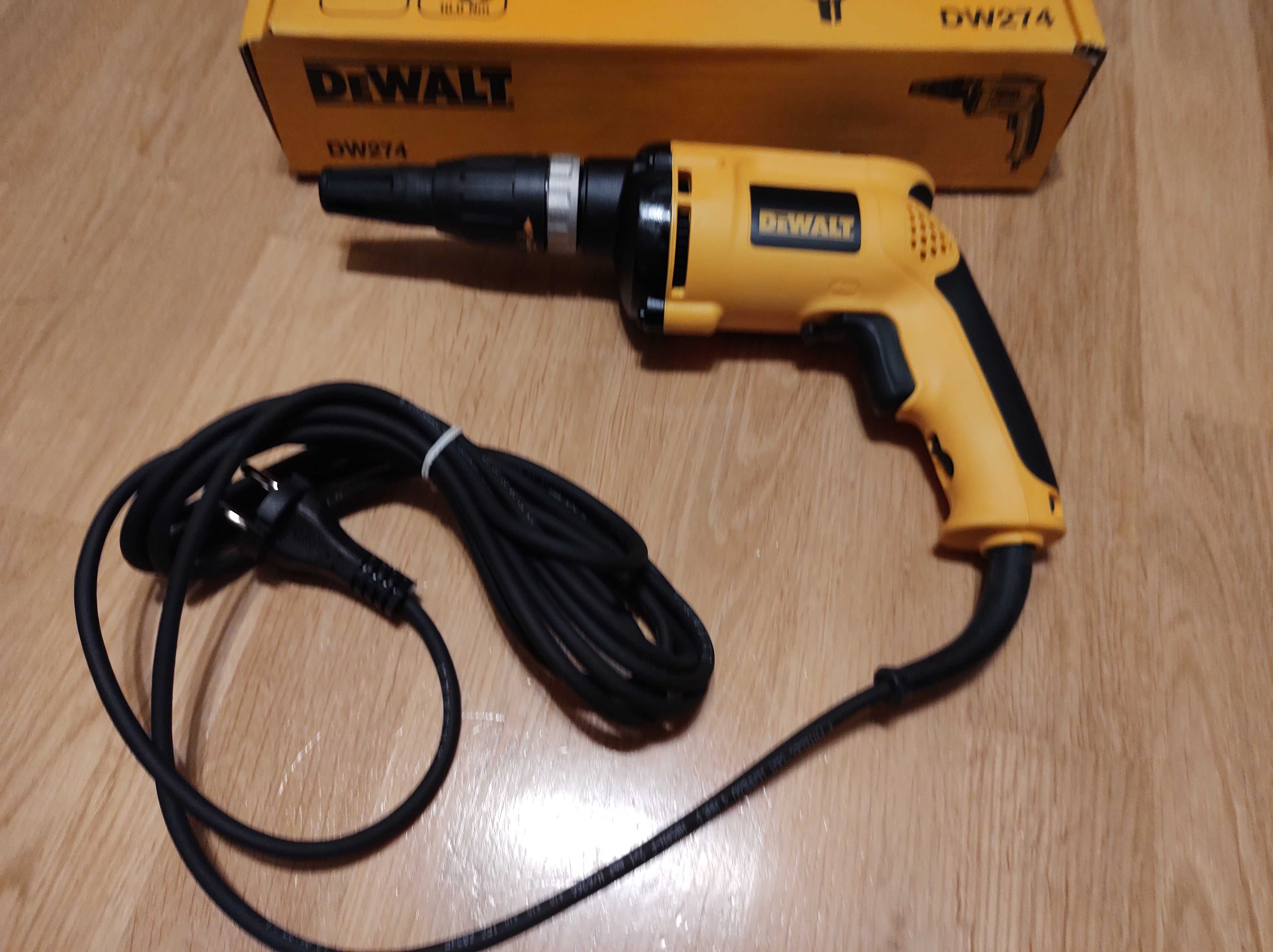 Nowa! Oryginalna wkrętarka DeWalt DW274 ze sprzęgłem do płyt gk