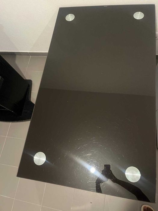 Mesa de Centro em Vidro Temperado – Moderna e Elegante