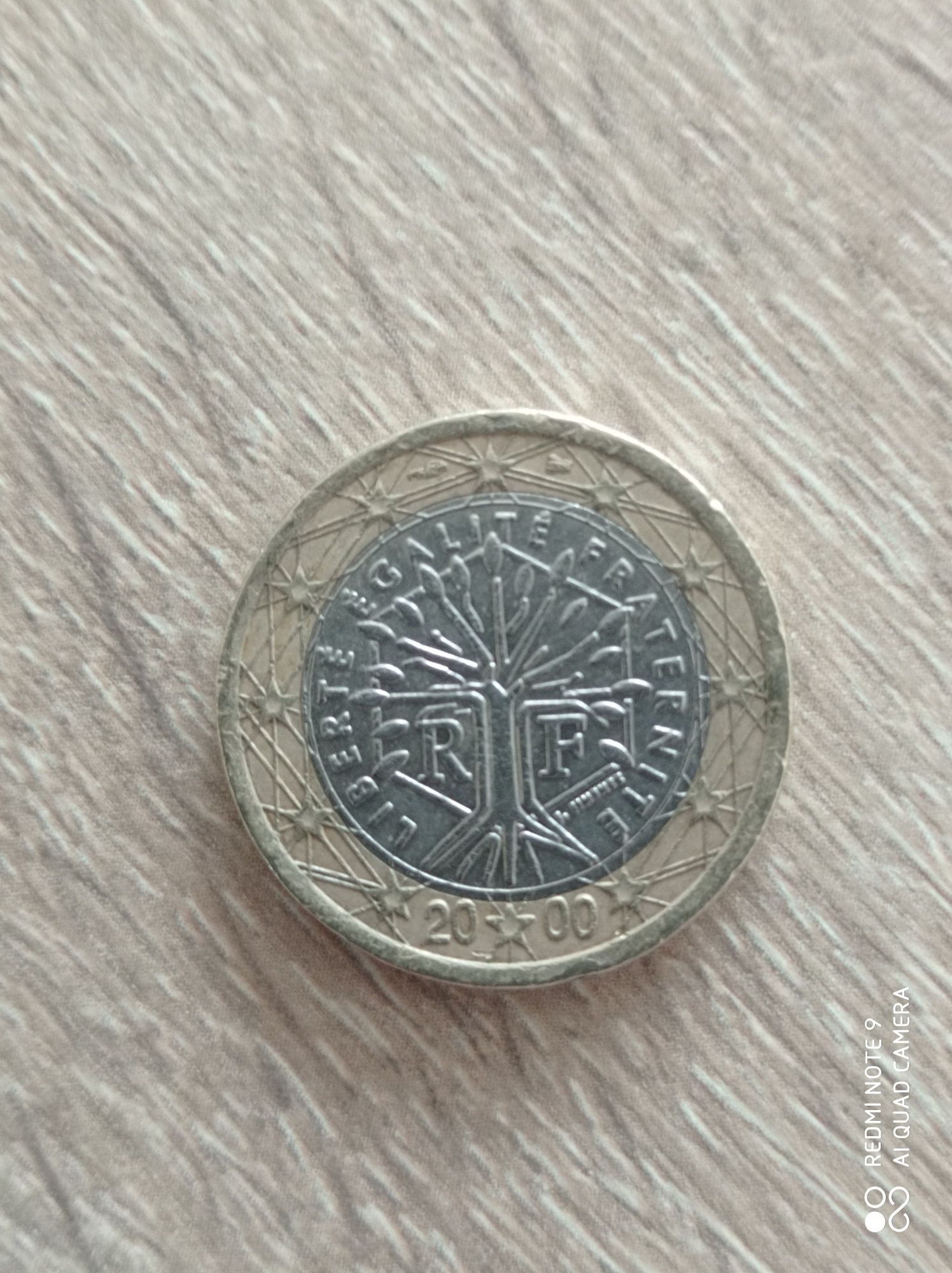 2 monety 1 euro z 2000r, 2002r