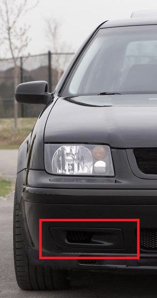 VW Golf MK4 Bora Kratki zderzaka Kanały wentylacyjne FK Style