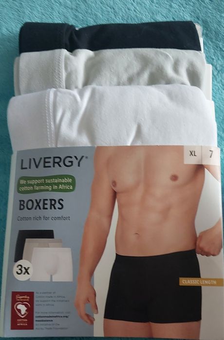 Nowe bokserki męskie 3-pak Livergy XL 7