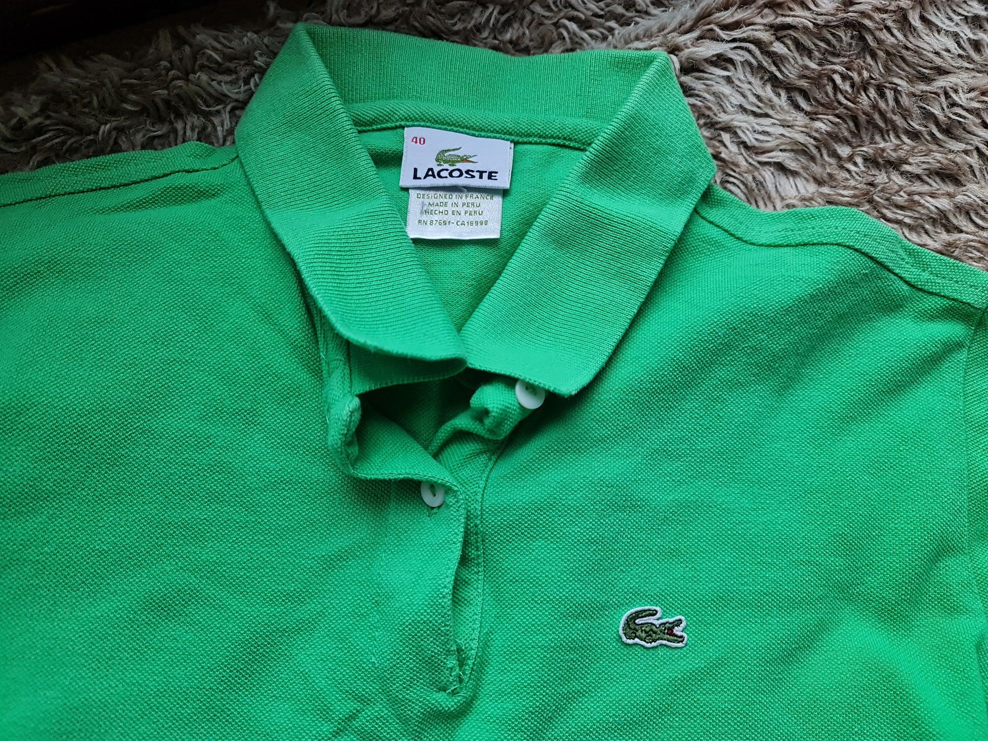 Longsleeve Lacoste, modna koszulka długi rękaw, rozm. 40 / S