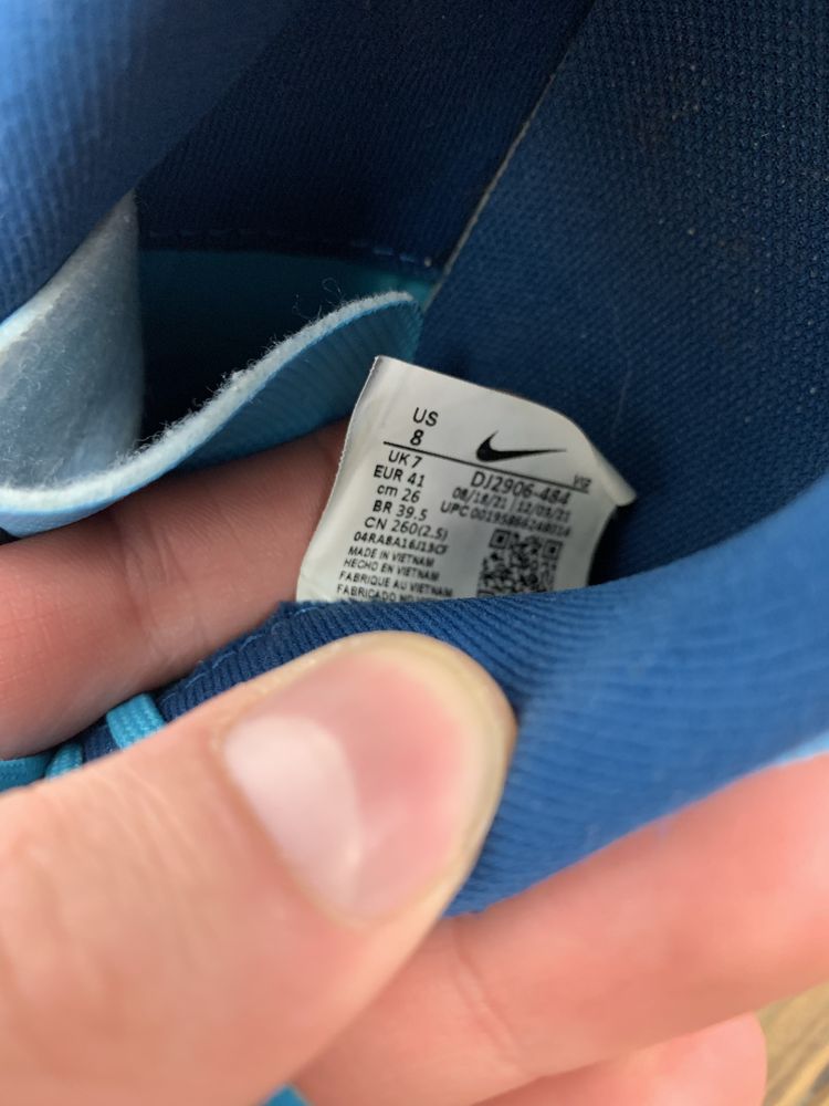 Футбольні футзалки Nike mercurial оригінал 41р бампи чоловічі