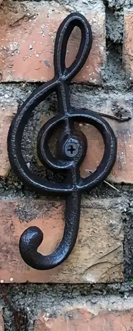 Decoração Clave de sol / Nota Musical em Ferro